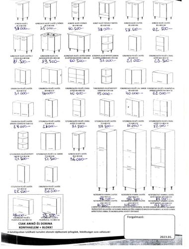 Dorina Konyhabútor fekete