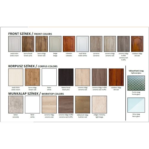 Alíz konyhabútor trüffel