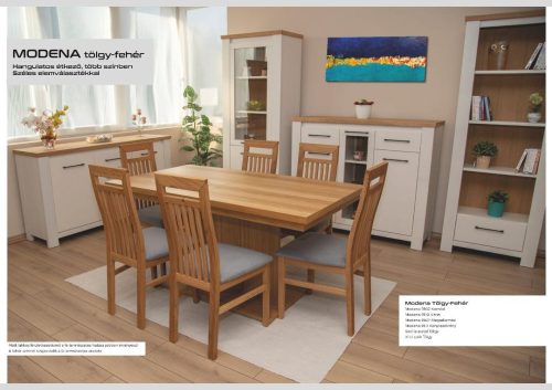 Modena 9507 magas komód 2 ajtós +1 üvegajtós + 2 fiókos