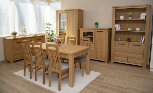 Modena 9509 vitrines 3 ajtós 1 üvegajtós 